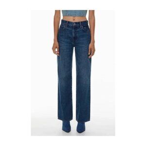 Denim Forum The Farrah Hi-Rise Wide Jean
